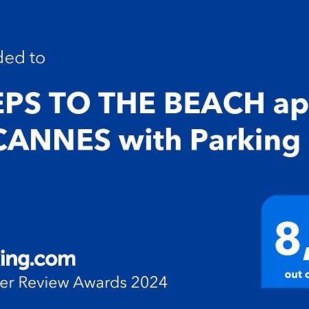 Steps To The Beach Apart In Cannes With Parking 외부 사진