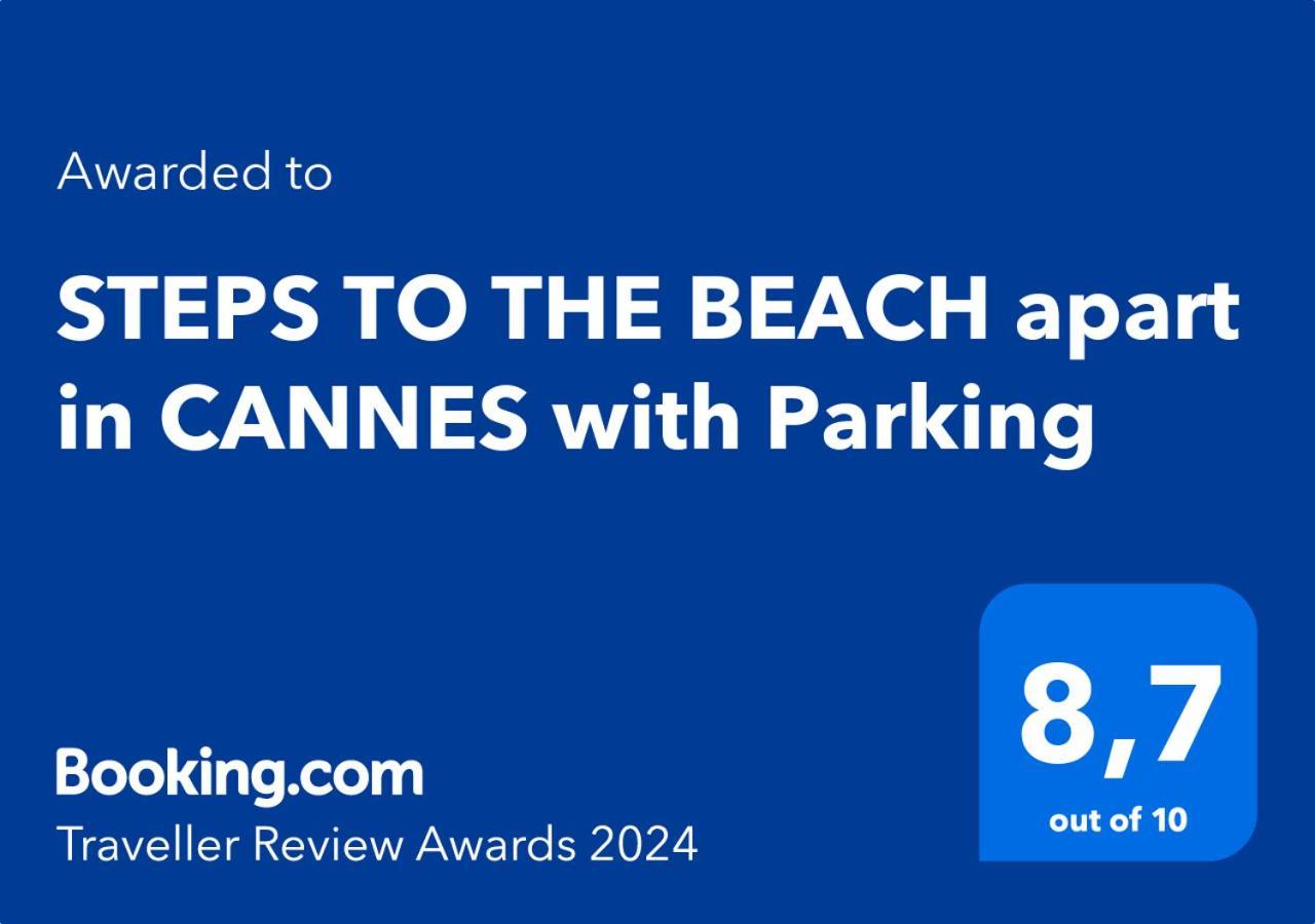 Steps To The Beach Apart In Cannes With Parking 외부 사진